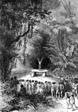 Invocation dans la fôret, Préhistoire