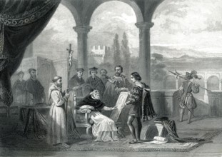 Le PAPE JULES II et le peintre Raphael