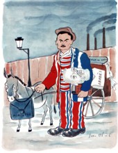 Marcel  Déat    (Dessin de Jean Oberlé du FANTASIO)