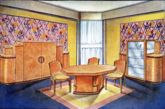 Décor et mobilier moderne de 1930