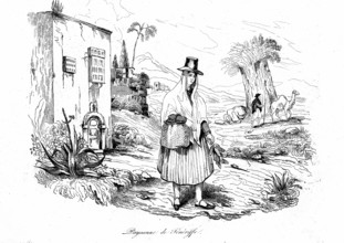 Paysanne des Îles CANARIES (Tenerife) Espagne