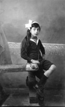 Fillette chez le photographe