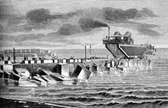 Construction du port de La Réunion