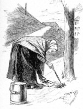 Ramasseuse de crottes de chien en 1894