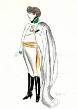 Sarah BERNHARDT caricature de Cappiello