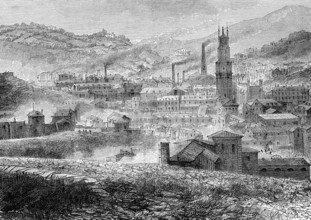 Vue de TAVISTOCK en Cornouailles, Angleterre