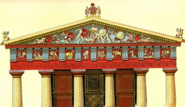 Temple d' ATHENA à Egine, Grèce