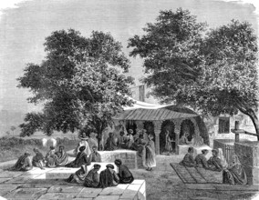 Café à La Marsa, TUNISIE