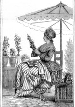 Une bouquetière au 18ème siècle