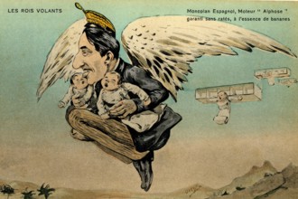 Caricature du Roi d'Espagne, Alphonse XIII