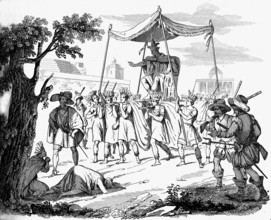 L'empereur aztèque MONTEZUMA ou MOCTEZUMA (Mexique)