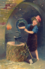 La jolie forgeronne ou maréchal ferrant