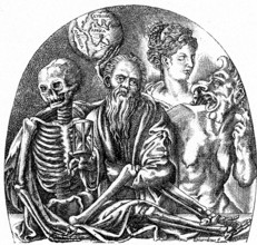 Le Vieillard entre La Mort et La Volupté