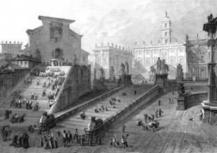 Le Capitole à ROME en 1861