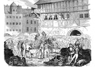 Marché aux cuirs à LEIPZIG, Allemagne