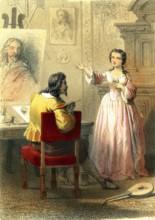 Sophie Chéron et le peintre