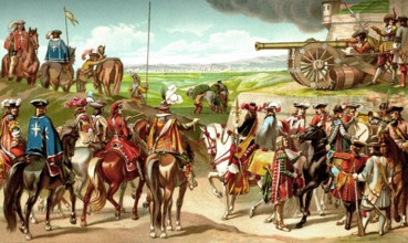 Costumes de L'Armée sous Louis XIV