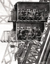 Ascenseurs de la Tour Eiffel en 1889