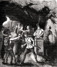 Arrestation des Carbonari dans les grottes