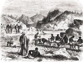 Mine de diamants au Brésil