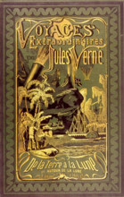 Jules Verne, couverture du livre "De la terre à la lune"