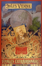 Jules Verne, couverture de "L'île à Hélice'