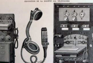 Téléphone Ader avec magnéto-combiné Berthon-Ader