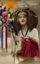 jeune femme patriote