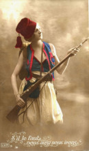 Jeune femme soldat