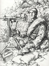 Droit, Le mitrailleur