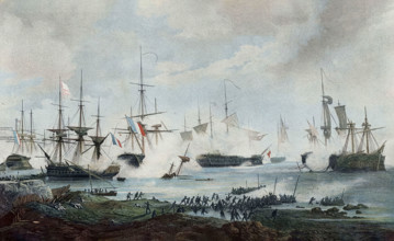 Combat dans la baie d'Algeciras près de Trafalgar (6 juillet 1801)