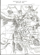 Plan de la bataille de Leipzig