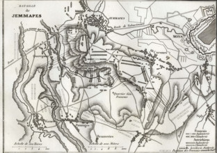 Plan de la bataille de Jemmapes