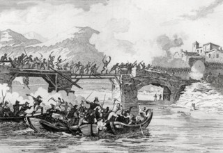 Passage du Danube par Napoléon en 1809