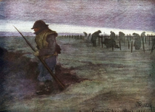 Pose des fils barbelés