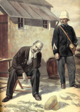 Alfred Dreyfus à l'île du Diable.