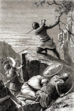 Louis VII combat les Sarazins.