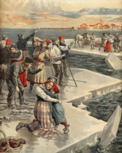 La banquise en Russie.