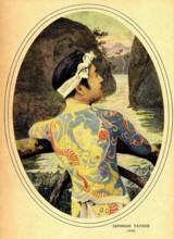 Japonais tatoué.