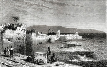Saint-Jean d'Acre (Acre, Israel) during the Crusade era.