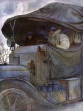 Camion de transport de troupes.