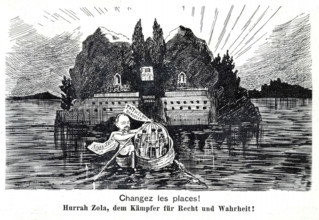 Emile Zola, défenseur de Dreyfus.