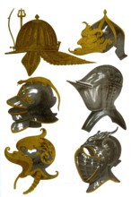Casques du XIVème siècle- Armurerie