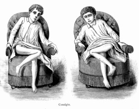 Coxalgia ( Tuberculosis of the hip ). Weekly magazine " Illustrated medecine "
by Dr. Gerard.