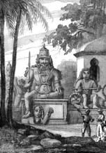 Idols and statues near Pondicherry, India