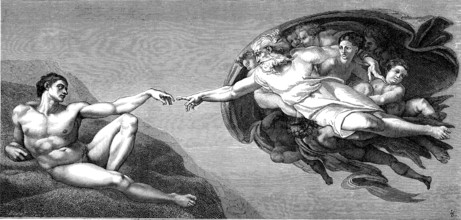 "La Création d'Adam" par Michel-Ange