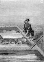 Processus de fabrication du papier en Chine