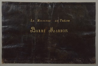 Flap of the Minister of Treasure's portfolio, Barbé Marbois