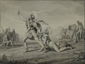 Vernet, Fight scene in a classical style