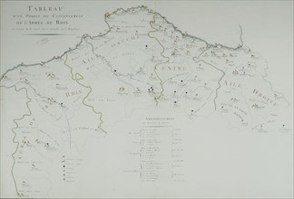 Army of the Rhine's stationing map